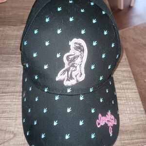 Black Kids Cap with Blue Accents